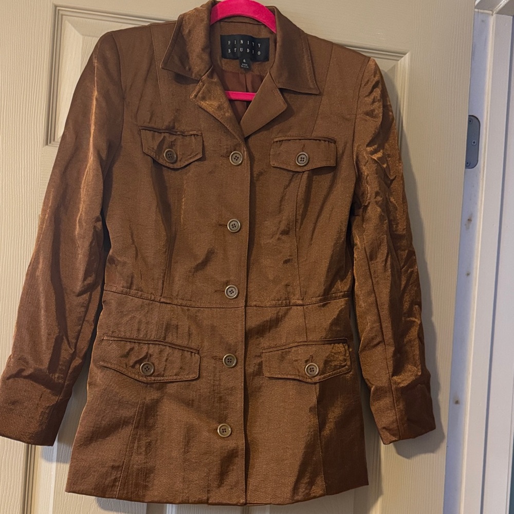 Elegant Brown Women's Blazer